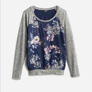Benter Mixed Material Top by Stitch Fix